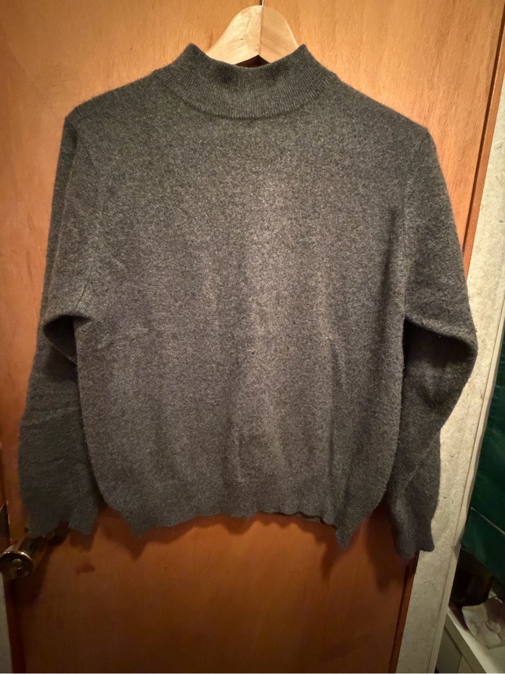Charter Club Men's Turtleneck Sweater in Charcoal Gray